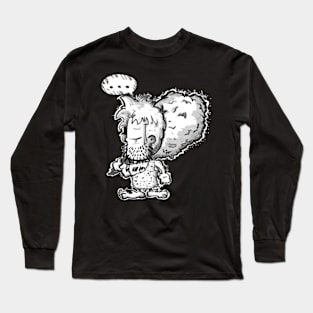 Stoneage caveman Long Sleeve T-Shirt